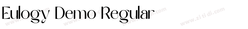 Eulogy Demo Regular字体转换